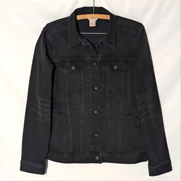 Black Jean Jacket - Duluth Trading, Women's Daily Denim - Picture 1 of 10